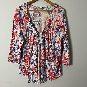 2/$30 Lucky Brand Peasant Top XL